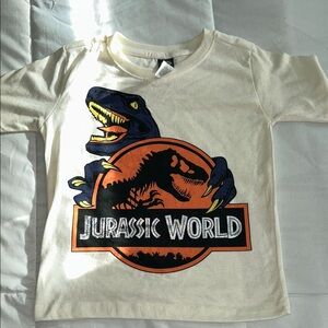 Jurassic World Kids Cream Dinosaur T-Shirt